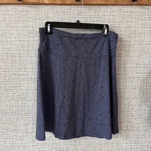 Toad & Company Chaka Skirt, Blue patterned, Medium,  NWOT
